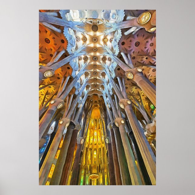 Sagrada Familia. Insida. Vy 21. Poster (Framsidan)