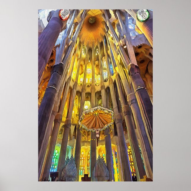 Sagrada Familia. Insida. Vy 22. Poster (Framsidan)