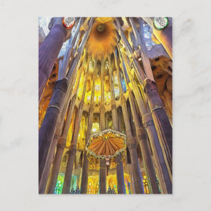 Sagrada Familia. Insida. Vy 22. Vykort