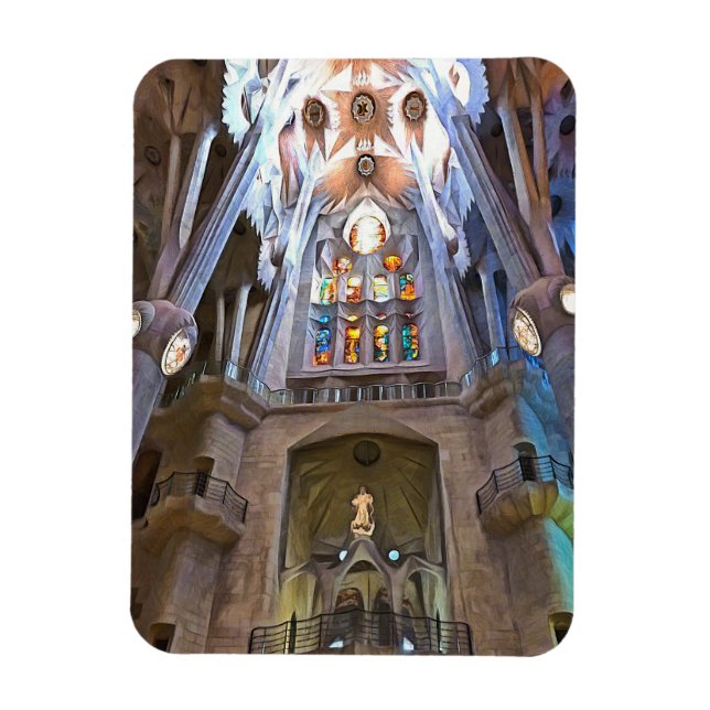 Sagrada Familia. Insida. Vy 25. Magnet (Vertikal)