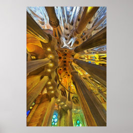 Sagrada Familia. Insida. Vy 26. Poster