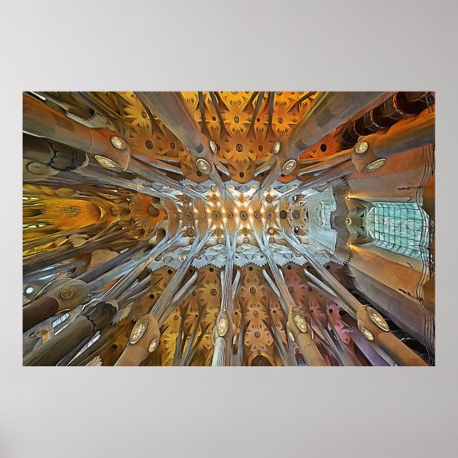 Sagrada Familia. Insida. Vy 31. Poster (Framsidan)