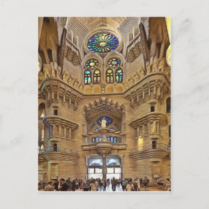 Sagrada Familia. Insida. Vy 32. Vykort