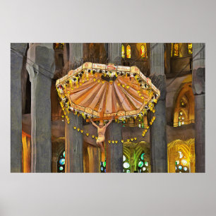 Sagrada Familia. Insida. Vy 4. Poster