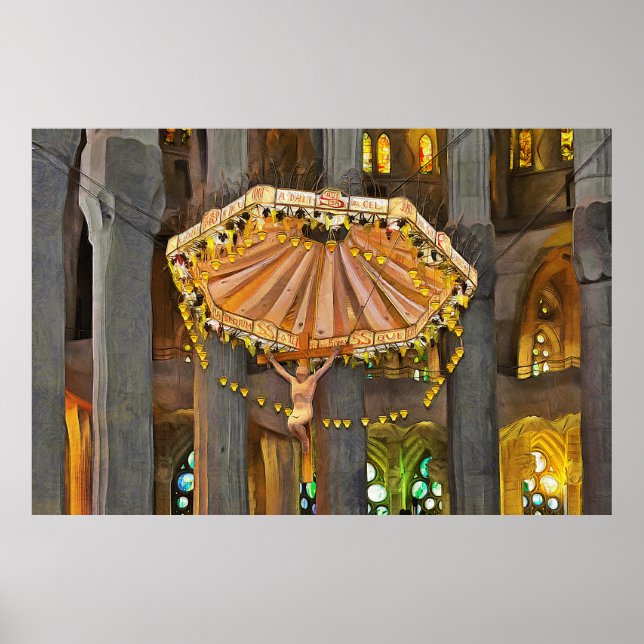 Sagrada Familia. Insida. Vy 4. Poster (Framsidan)