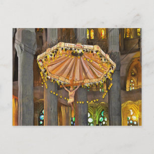 Sagrada Familia. Insida. Vy 4. Vykort