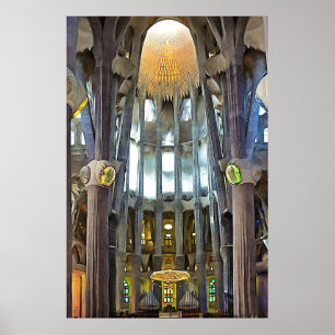 Sagrada Familia. Insida. Vy 6. Poster