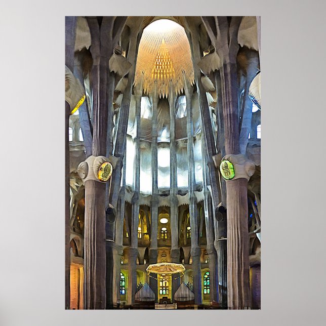 Sagrada Familia. Insida. Vy 6. Poster (Framsidan)