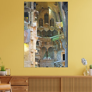 Sagrada Familia Interior Detail Barcelona Wall Art Canvastryck