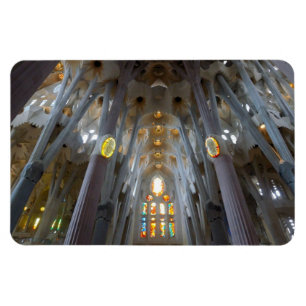 Sagrada Familia.Interiör Magnet