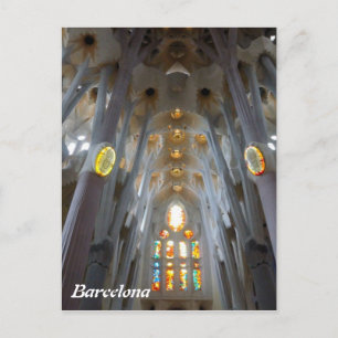 Sagrada Familia. Interiör Vykort