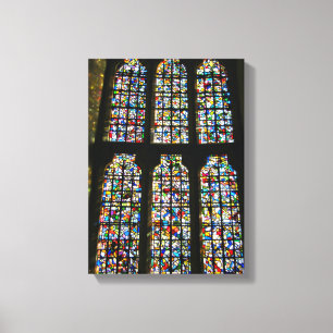 Sagrada Familia målat glass Barcelona fotografera Canvastryck