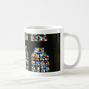 Sagrada Familia målat glass Barcelona fotografera Kaffemugg