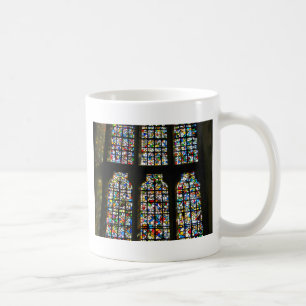 Sagrada Familia målat glass Barcelona fotografera Kaffemugg