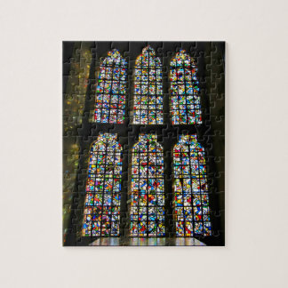 Sagrada Familia målat glass Barcelona fotograferar Pussel