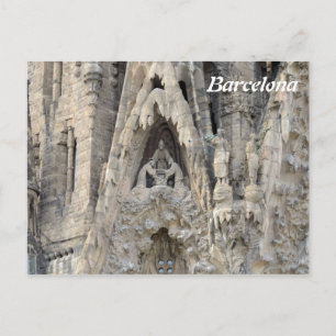 Sagrada Familia. Nativitetsfasad. Vykort