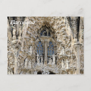 Sagrada Familia. Nativitetsfasad. Vykort