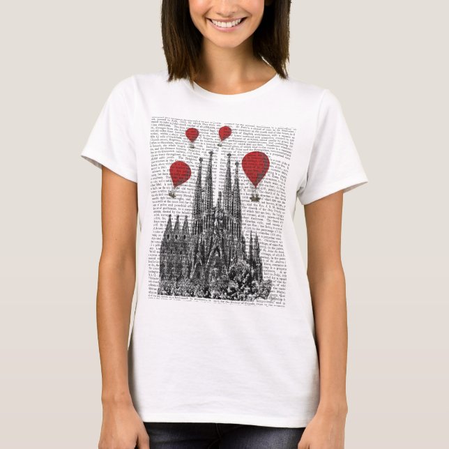 Sagrada Familia och Red Luftballongs Tee Shirt (Framsida)