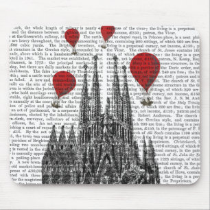 Sagrada Familia och Röda Luftballonger Musmatta