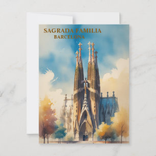 Sagrada Família Postcard - Iconic Barcelona Landma Vykort