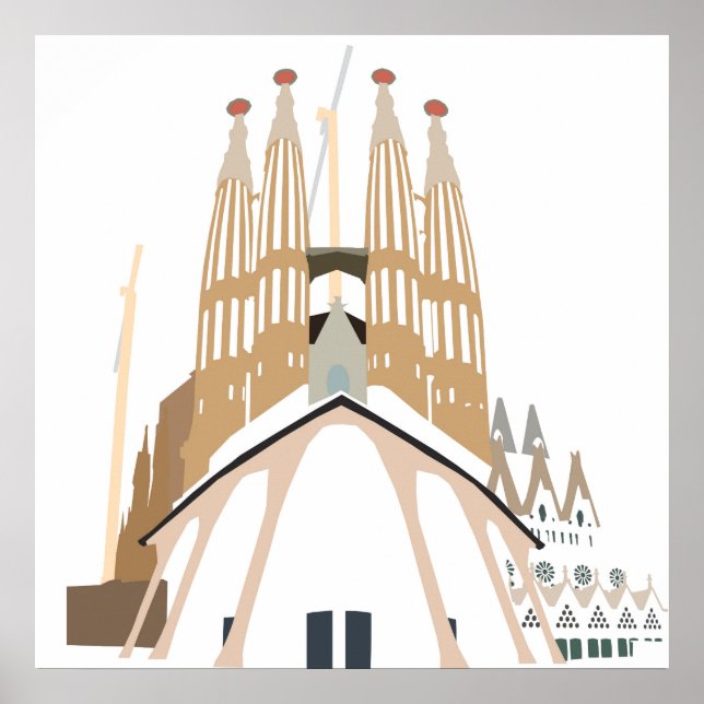 Sagrada Familia Poster (Framsidan)