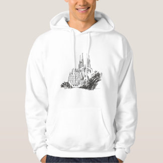 Sagrada Familia Skiss Illustration Hoodie