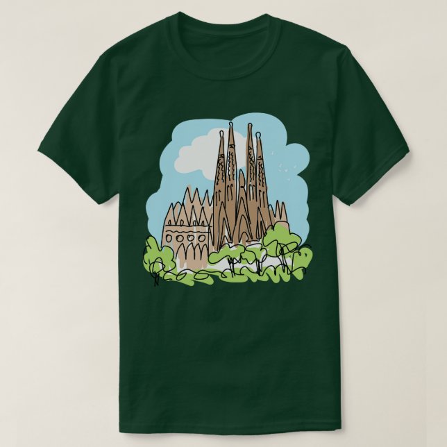 Sagrada Familia T Shirt (Design framsida)