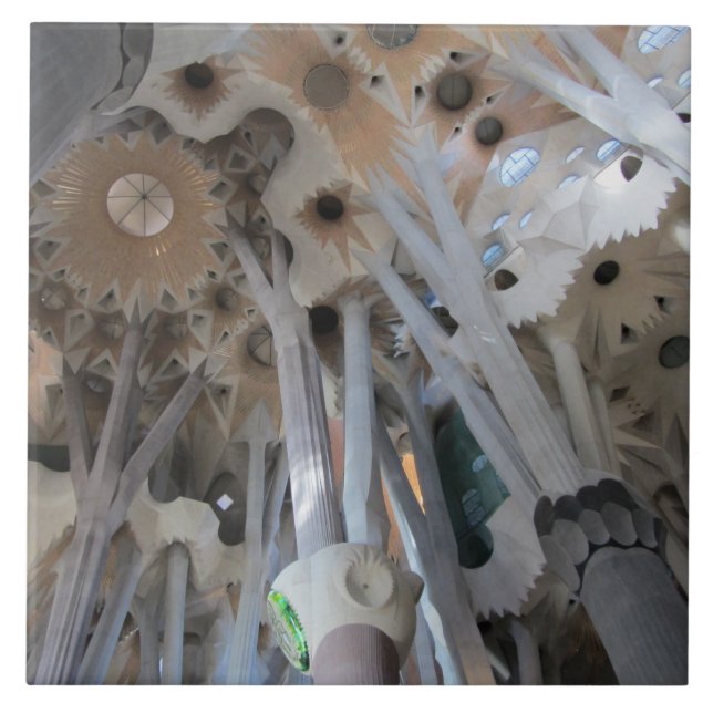 Sagrada Famílias tak och kolonner Kakelplatta (Framsidan)