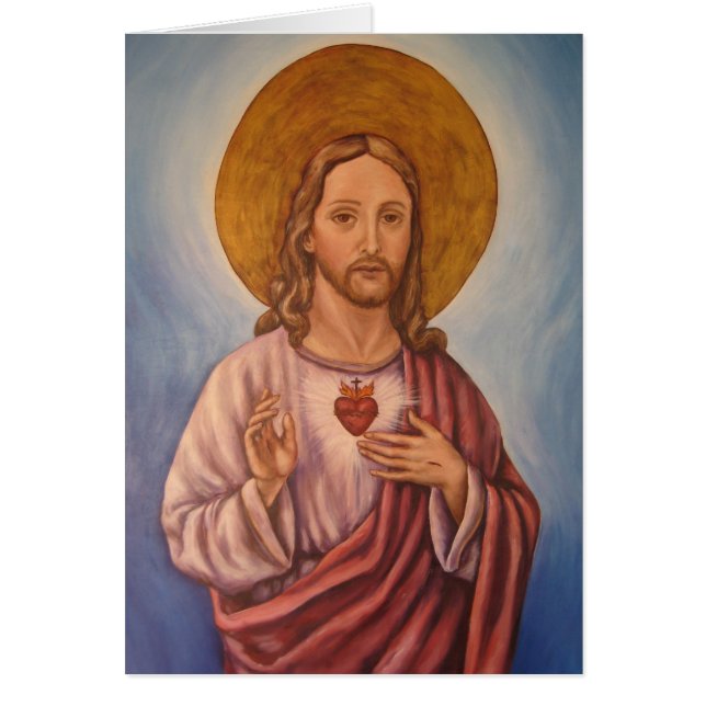 Sagrado Corazon Hälsningskort (Framsidan)