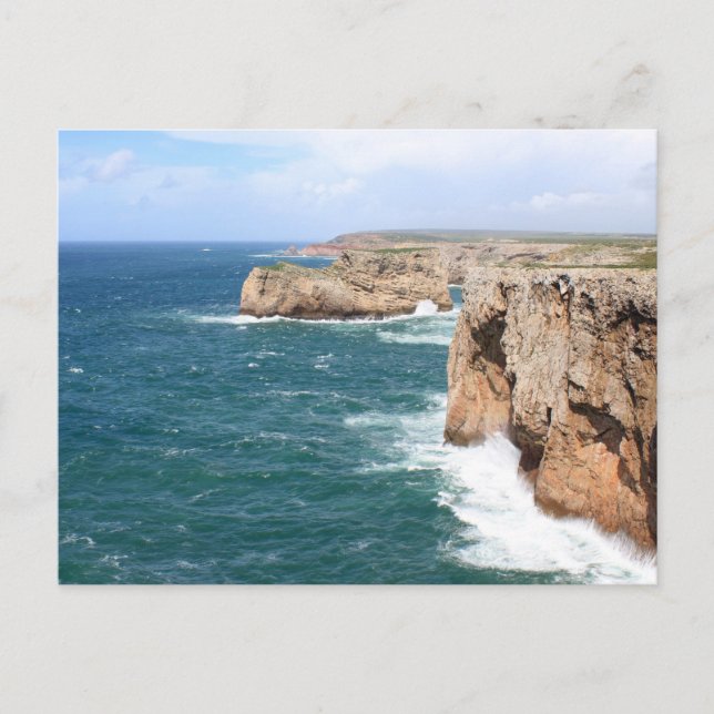 Sagres Algarve ruggad kusten Vykort (Framsida)