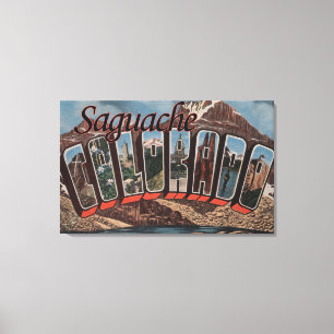 Saguache Colorado - stora brevplatser Canvastryck