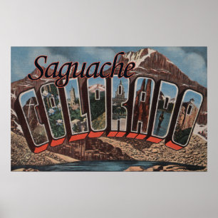 Saguache Colorado - stora brevplatser Poster