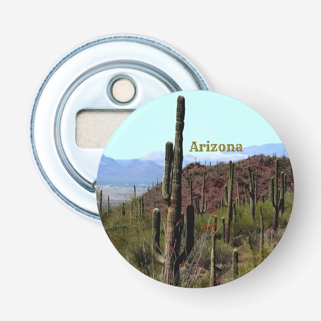Saguaro bergslandschaft Tucson Arizona  Flasköppnare (Framsidan)
