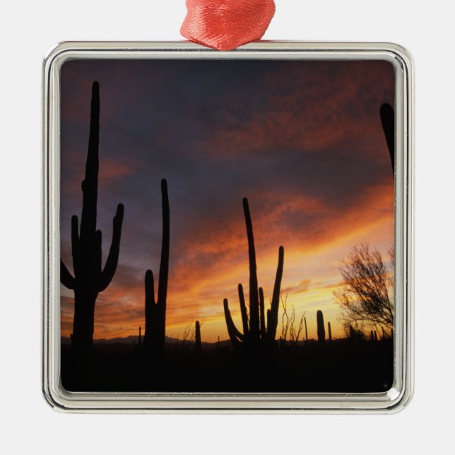 saguaro cacti, Carnegiea gigantea, efter Julgransprydnad Metall (Framsidan)