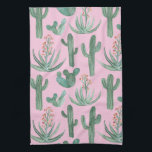 Saguaro Cactus Desert Aloe Mönster Watercolor Kökshandduk<br><div class="desc">Torka av ditt kök med den här vattenfärgiga kalkhandduken. Gör en underbar husuppvärmning eller en bröllop-gåva! Du kan anpassa den och även lägga till text. Kolla min butik för mycket mer färg och mönster!</div>