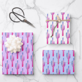 Saguaro Cactus Desert Plants Lila Blue Cute Gift