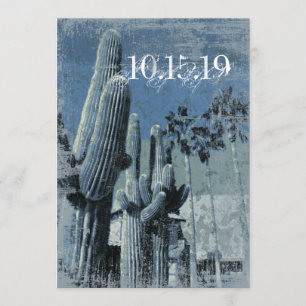 Saguaro Cactus Handflatan Träd Arizona Bröllopsinb Inbjudningar
