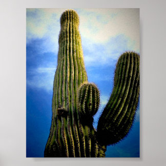 Saguaro Cactus High Postcard Poster