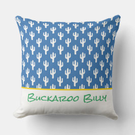 Saguaro Cactus Modern Desert NAMN sydvästra Roligt Kudde