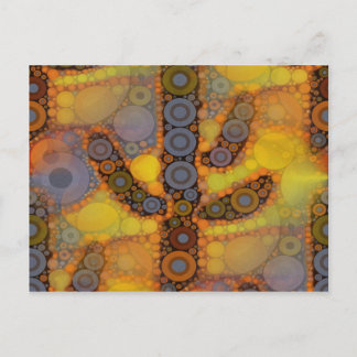 Saguaro Cactus Mosaic Design i sydvästra Arizona Vykort