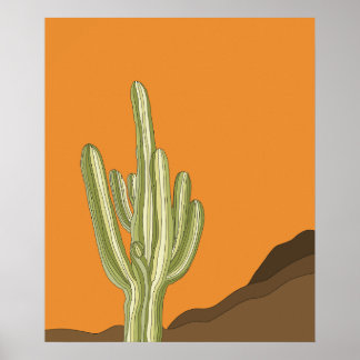 Saguaro Cactus Poster och hämtar digitalfiler