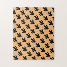 Saguaro Cactus Puzzle, svår svart och Orange Pussel