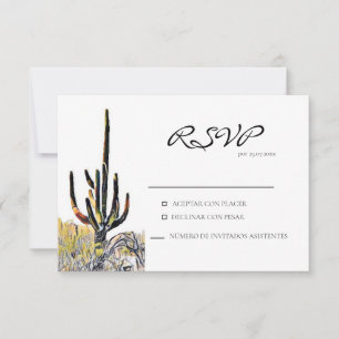 Saguaro Cactus Spanska svarskort OSA Kort