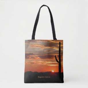 Saguaro Cactus, Sunset Tygkasse