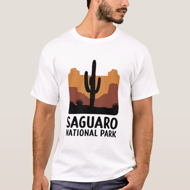 Saguaro Cactus T Shirt (Framsida)