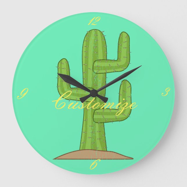 Saguaro Cactus Thunder_Cove Stor Klocka (Framsida)