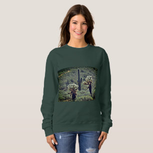 Saguaro- & Cholla kaktuskvinna skjorta för svett T Shirt