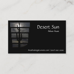 Saguaro Desert Arizona Sunset Visitkort