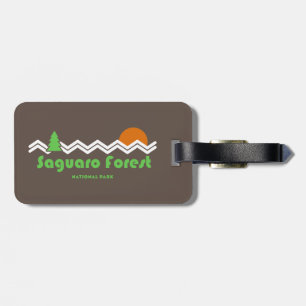 Saguaro Forest National Park Retro Bagagebricka
