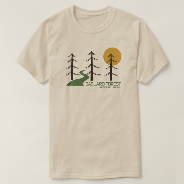 Saguaro Forest National Park Trail T Shirt (Design framsida)